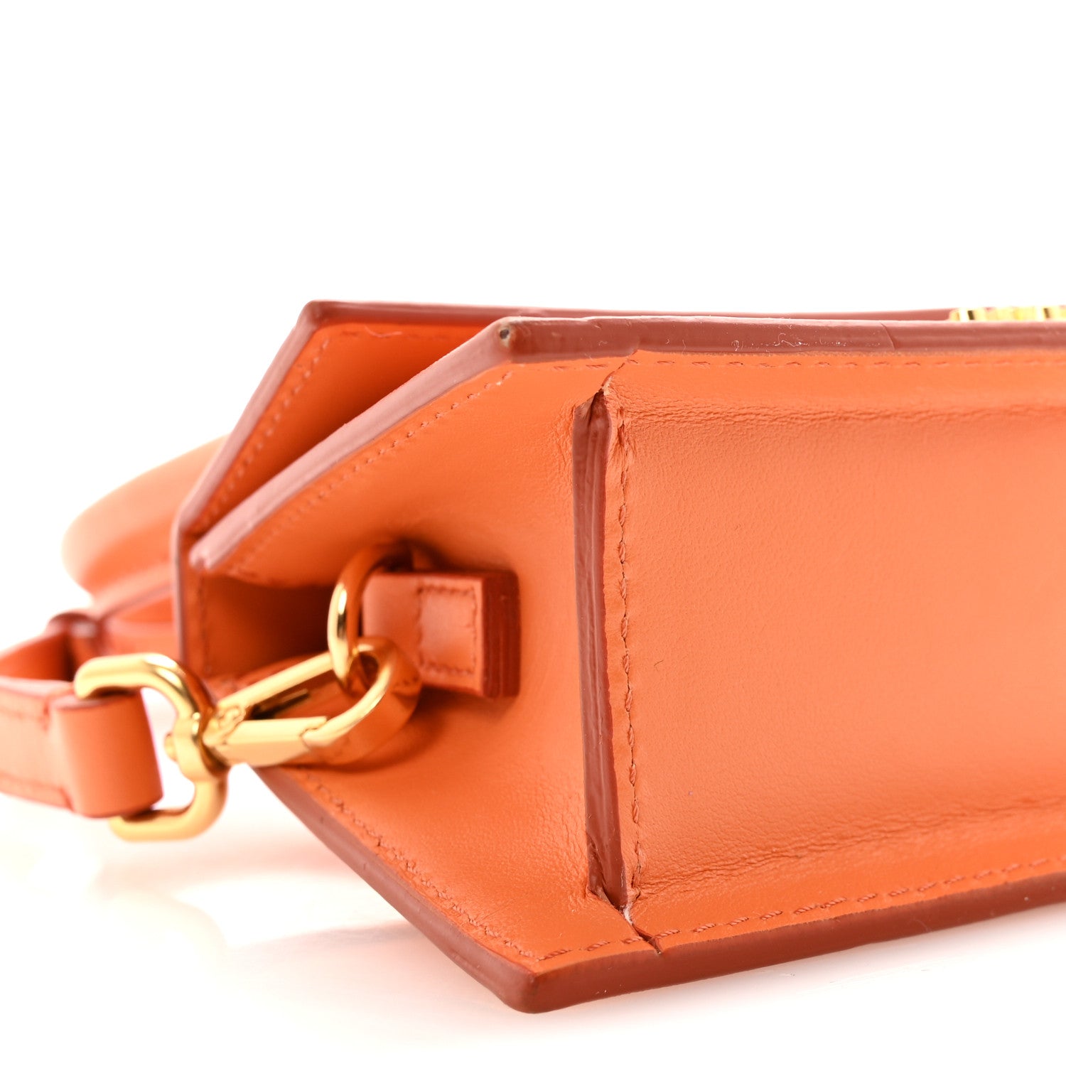 Jacquemus Smooth Calfskin Le Chiquito Orange 8 of 9