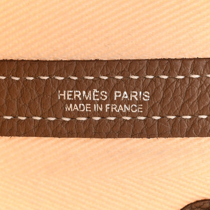 Hermes Grand Chevron Weave Negonda Garden Party 30 TPM Tote Beton Etoupe 6 of 10