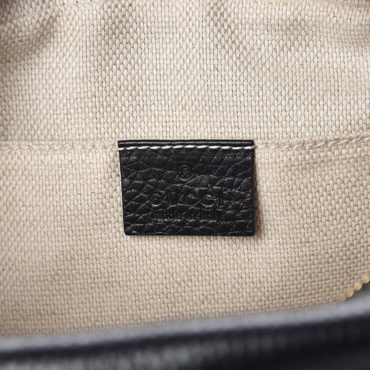 Pebbled Calfskin Small Soho Disco Bag Black