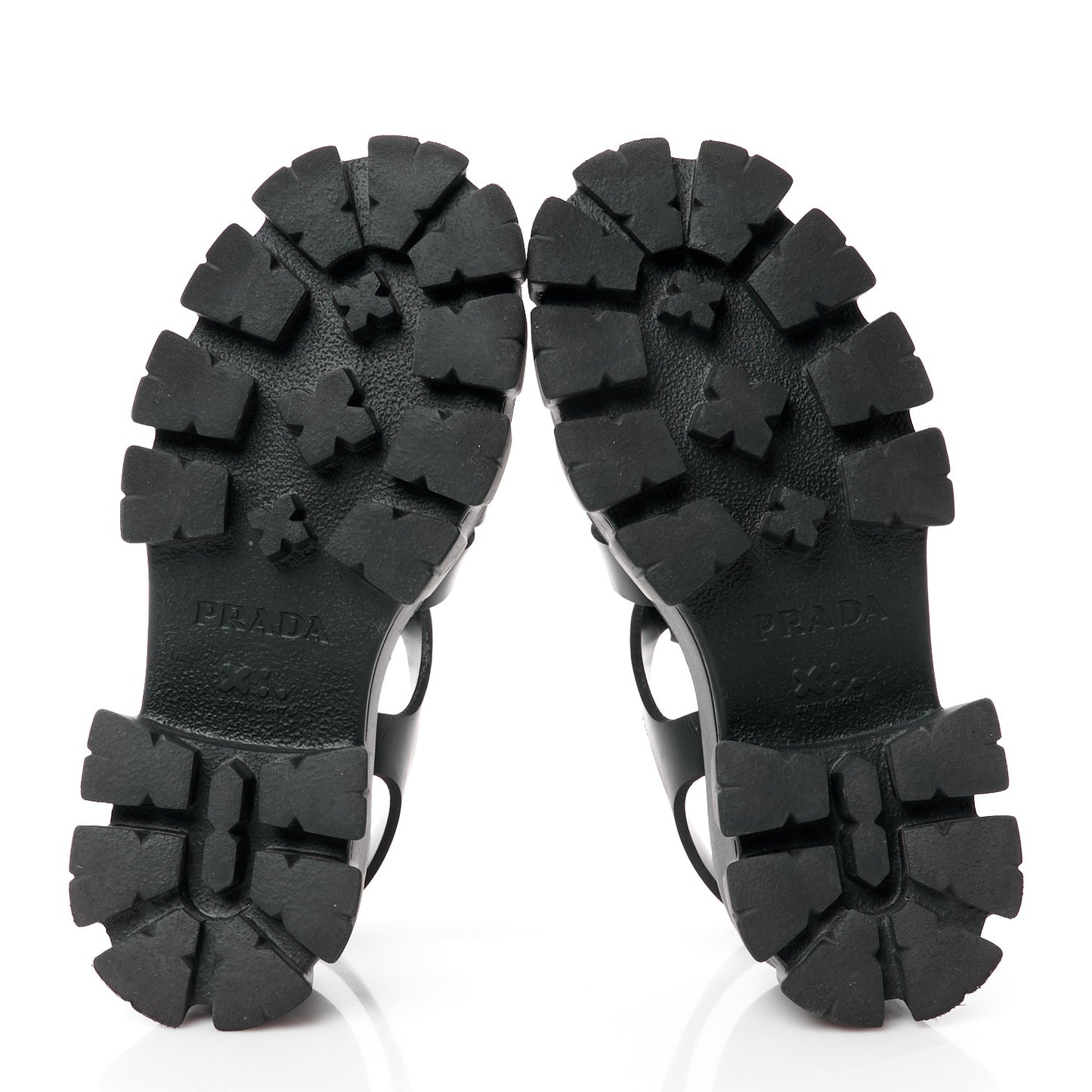 Foam Rubber Triangle Logo Monolith 55mm Cage Sandals 36 Black