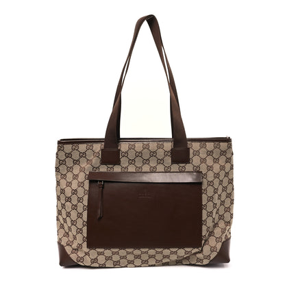 Gucci Monogram Tote Bag Brown 1 of 12