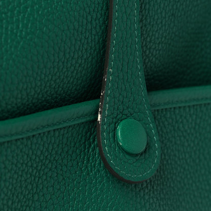 Hermes Taurillon Clemence Evelyne III PM Vert Vertigo 10 of 10