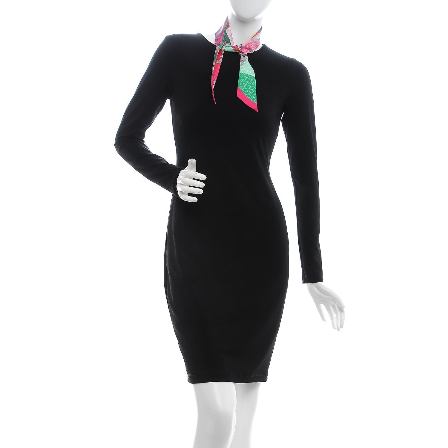 Hermes Silk Cheval Phoenix Twilly Fuchsia Vert Rose 2 of 5