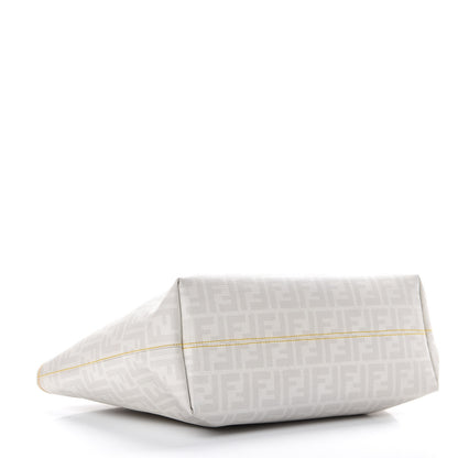 Fendi Zucca Spalmati Medium Roll Tote Bianco 3 of 16