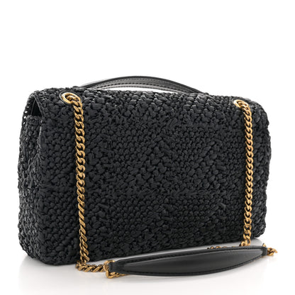 Saint Laurent Raffia Monogram Medium Jamie Black 3 of 10