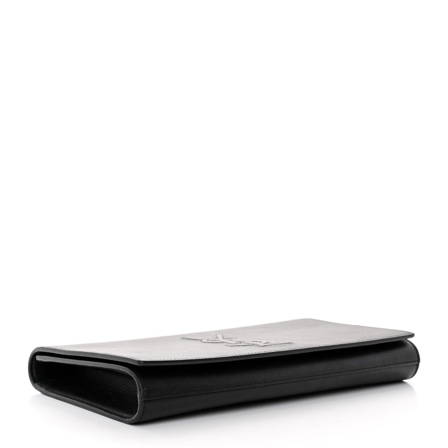 Calfskin Monogram Large Belle De Jour Clutch Black