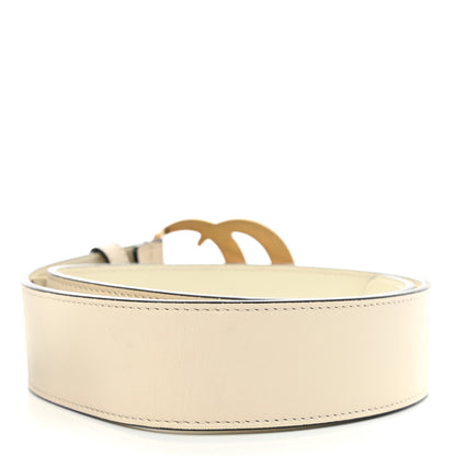Gucci Calfskin Double G 40mm Belt 65 26 Mystic White 2 of 3