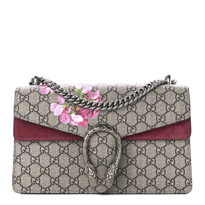 Gucci GG Supreme Monogram Blooms Small Dionysus Shoulder Bag Beige Multicolor Dry Rose 1 of 11