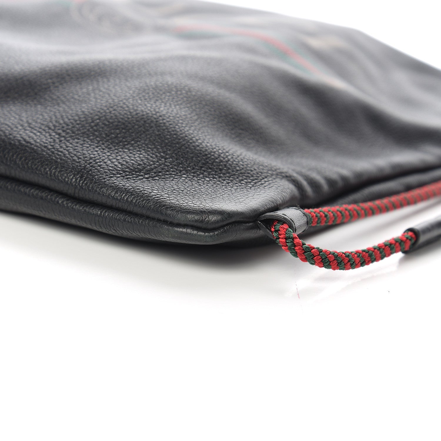 Gucci Calfskin Logo Drawstring Backpack Black 11 of 11