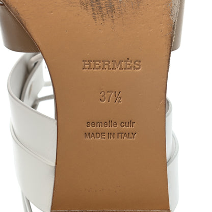 Hermes Calfskin Womens Gladiator Sandals 37.5 7 of 7