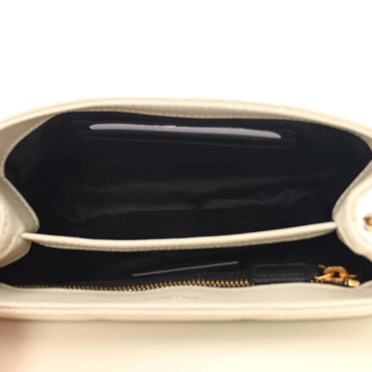 Saint Laurent Calfskin Y Quilted Monogram Toy Loulou Crossbody Bag Crema Soft 5 of 11