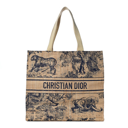 Christian Dior Straw Dioriviera Tote Beige 1 of 11
