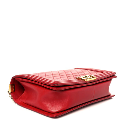 Chanel Lambskin Quilted New Medium Boy Flap Red 4 of 10
