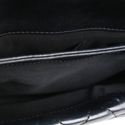 Chanel Lambskin Quilted Fold Up Again Clutch Dark Blue 7 of 14