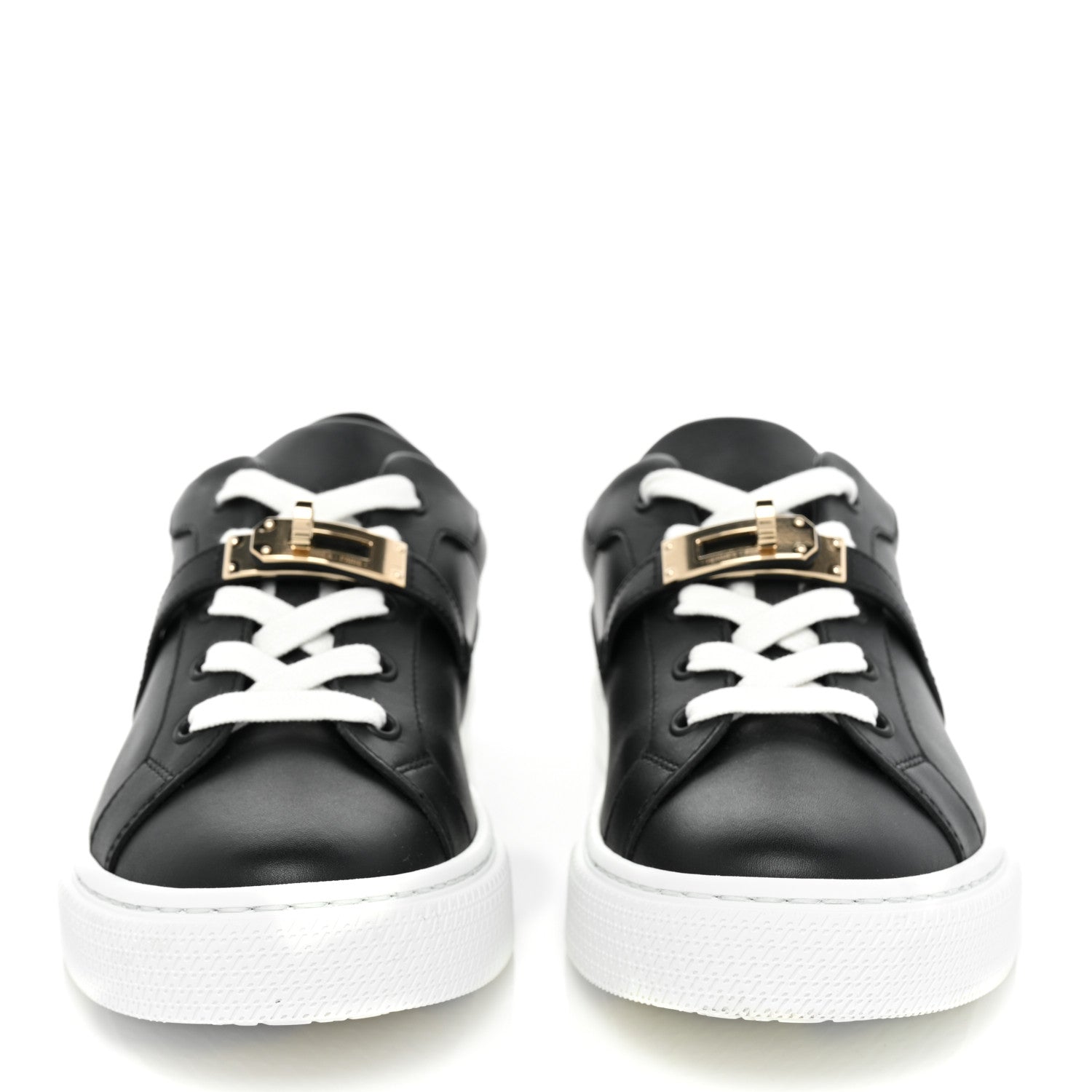 Hermes Calfskin Day Sneakers 37 Black 2 of 10