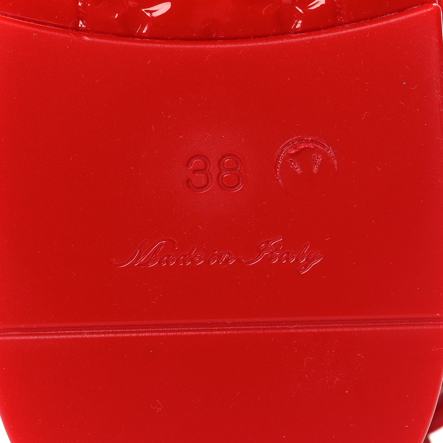 Louis Vuitton Rubber Bikini Thong Flat Sandals 38 Red 6 of 7