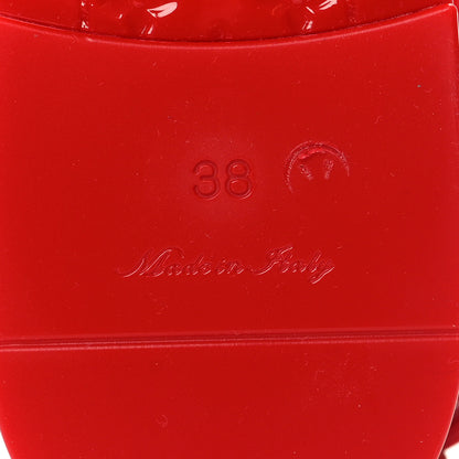 Louis Vuitton Rubber Bikini Thong Flat Sandals 38 Red 6 of 7