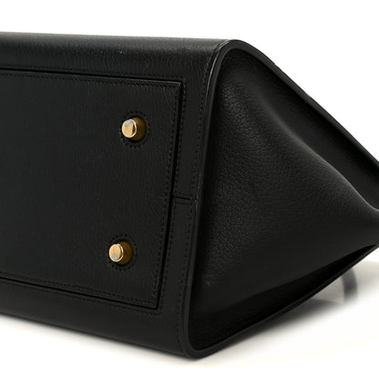 Celine Crisped Calfskin Mini Tie Knot Tote Black 10 of 10