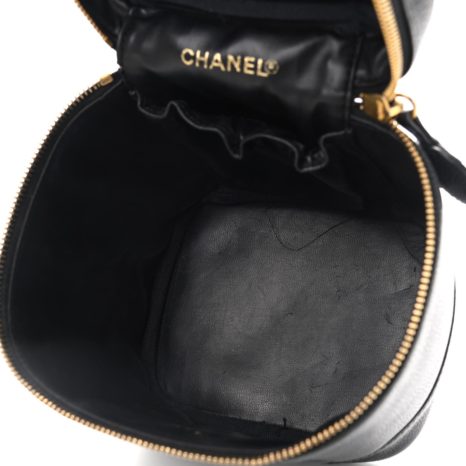Chanel Caviar Vanity Cosmetic Case Black 5 of 14