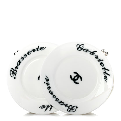 Chanel Plexiglass Brasserie Gabrielle Plates Minaudiere White 1 of 7