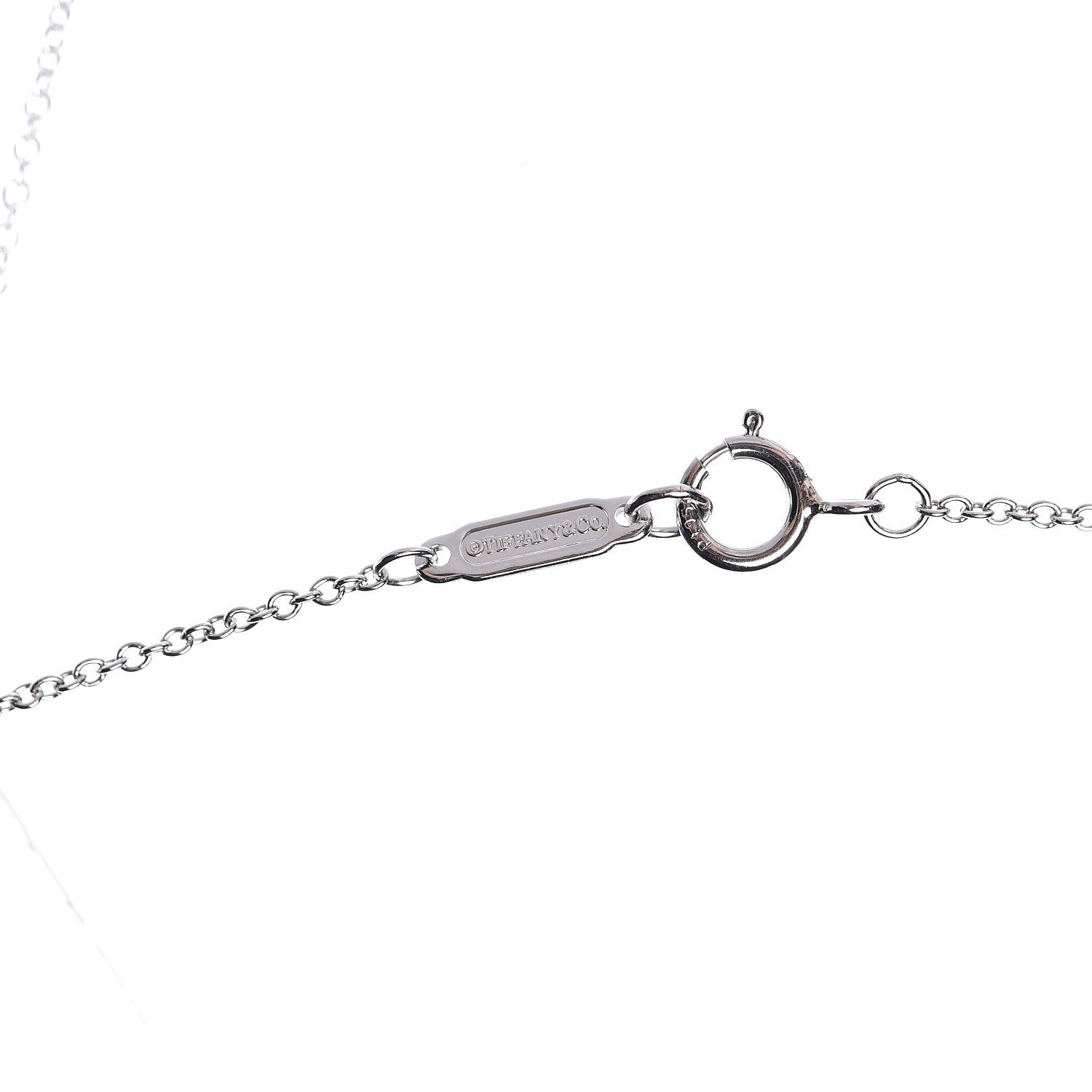 Tiffany Platinum Diamond Fleur de Lis Pendant Necklace 5 of 7
