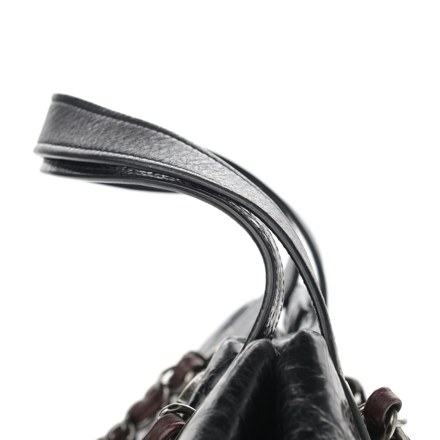 Iridescent Calfskin Quilted Large In The Mix Tote Black