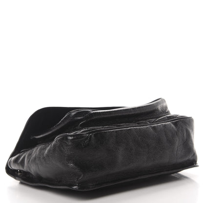 Saint Laurent Crinkled Calfskin Matelasse Monogram Medium Niki Chain Satchel Black 4 of 18