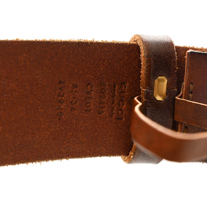 Gucci Faded Calfskin Double G 40mm Belt 85 34 Cuir 3 of 6