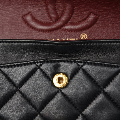 Chanel Lambskin Quilted Small Double Flap Black 12 of 15