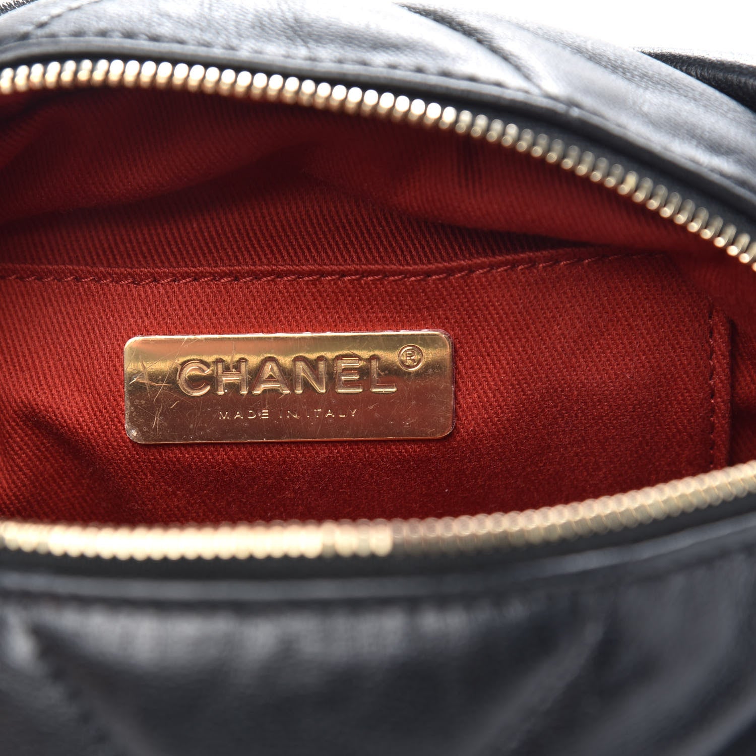 Chanel Lambskin Quilted Small Bowling Bag Black 6 of 9