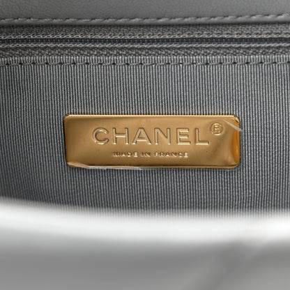 Chanel Lambskin Quilted Medium Chanel 19 Flap Dark Grey 6 of 8