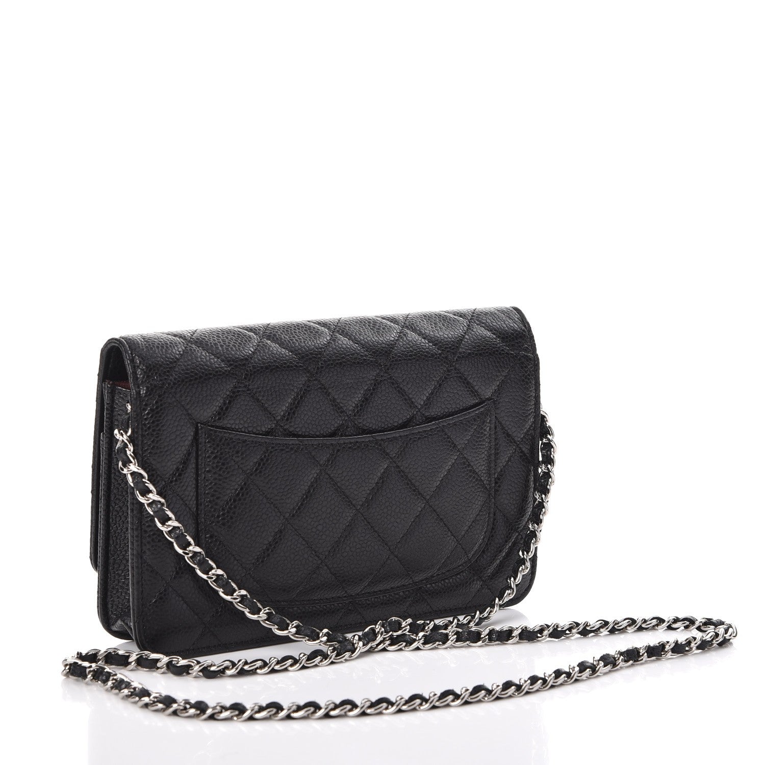 Chanel Caviar Quilted Wallet On Chain WOC Black 3 of 9
