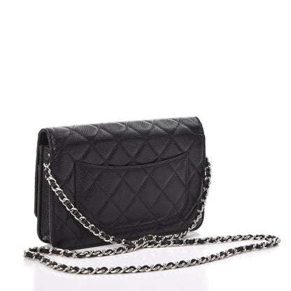 Chanel Caviar Quilted Wallet On Chain WOC Black 3 of 9