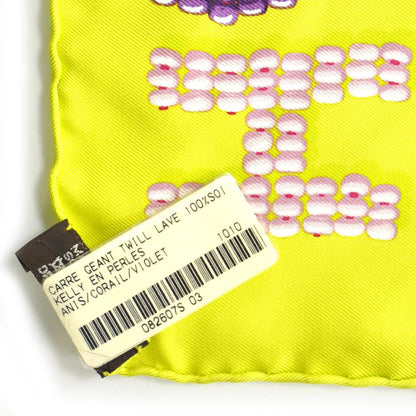 Hermes Silk Geant Twill Lave Kelly En Perles Scarf 140 3 of 5