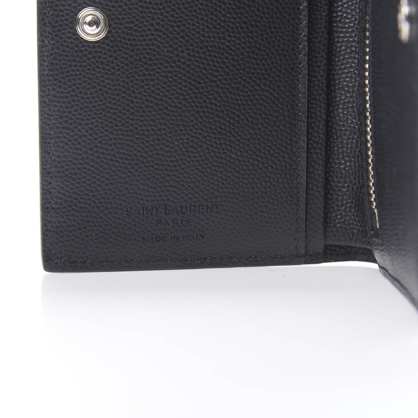 Grain De Poudre North South Chain Wallet Black