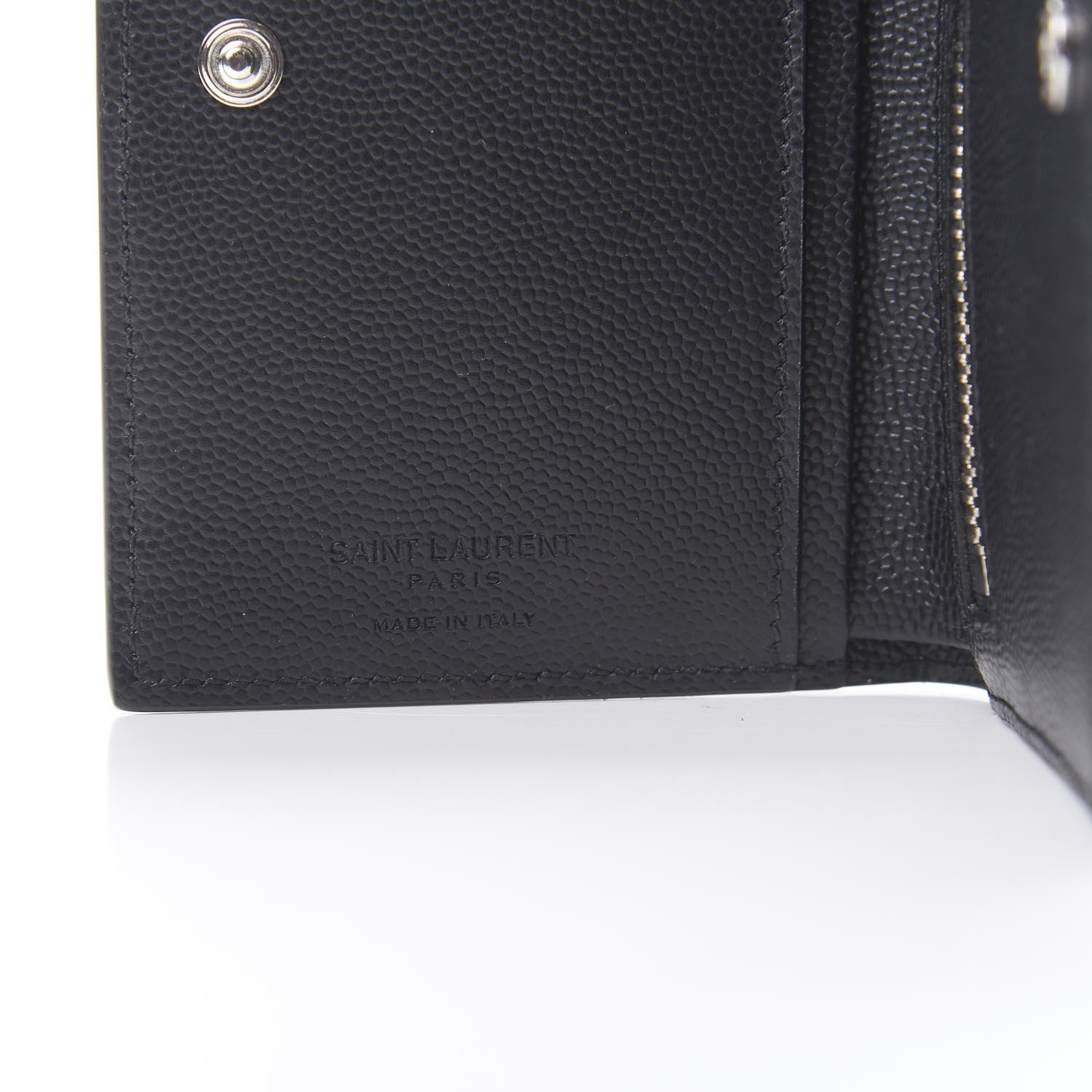 Saint Laurent Grain De Poudre North South Chain Wallet Black 6 of 6