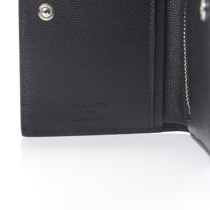 Saint Laurent Grain De Poudre North South Chain Wallet Black 6 of 6