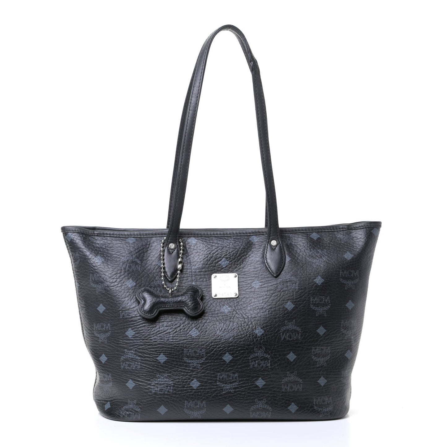 Visetos Dog Bone Shopper Tote Black
