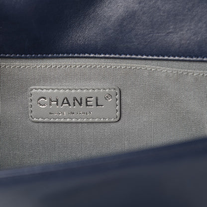 Chanel Lambskin Quilted Medium Boy Flap Dark Navy 6 of 15