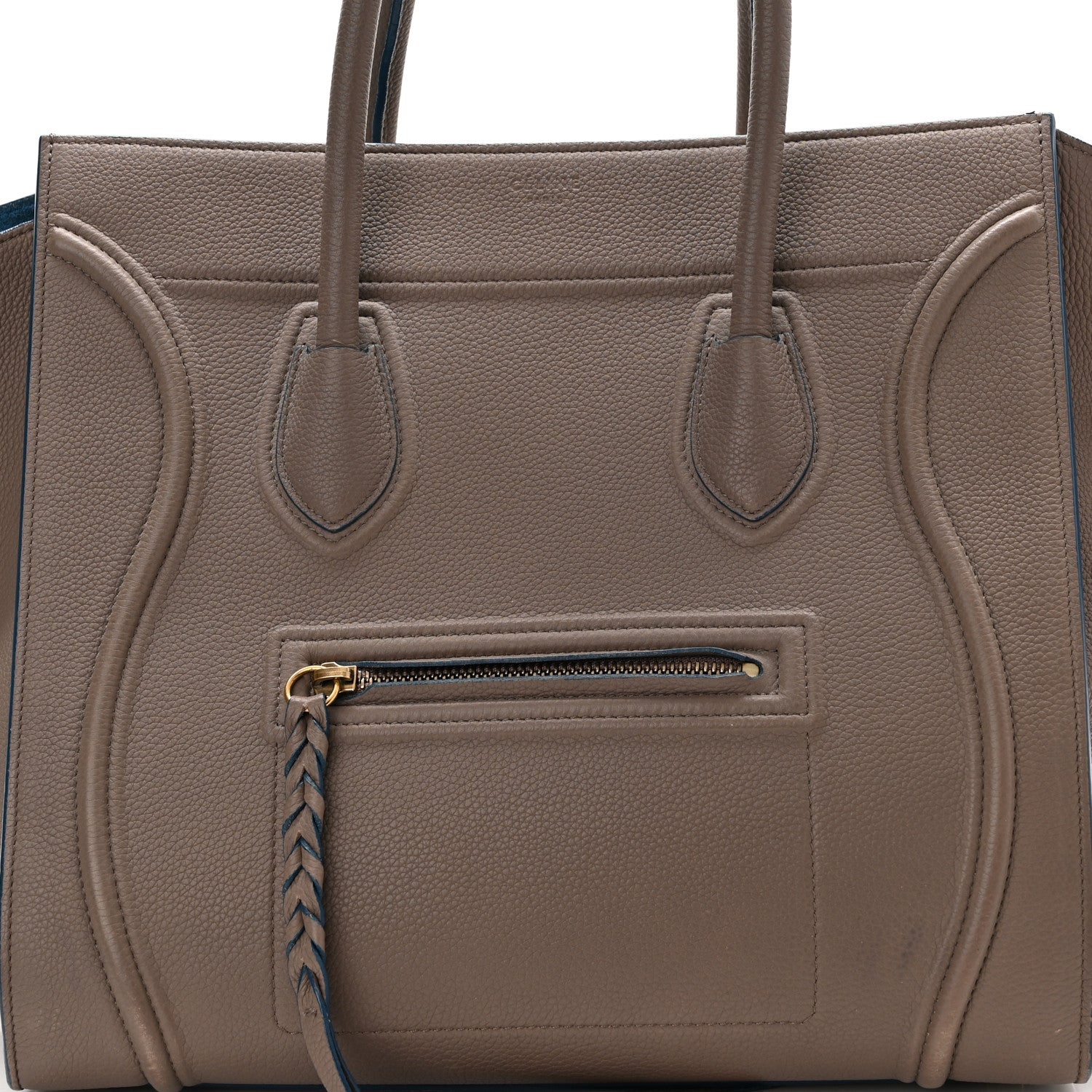 Celine Baby Grained Calfskin Medium Phantom Luggage Taupe 8 of 16