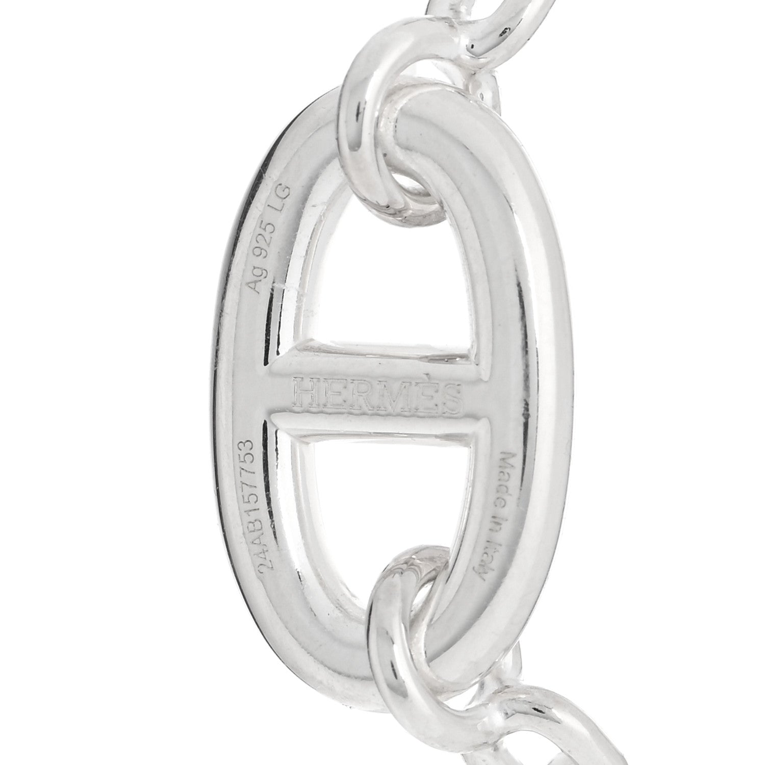 Hermes Sterling Silver Farandole Bracelet LG 3 of 4