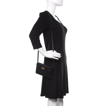 Hermes Chevre Mysore Kelly Wallet To Go Black 2 of 8