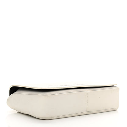 Balenciaga Pebbled Calfskin Chain Wallet White 4 of 11