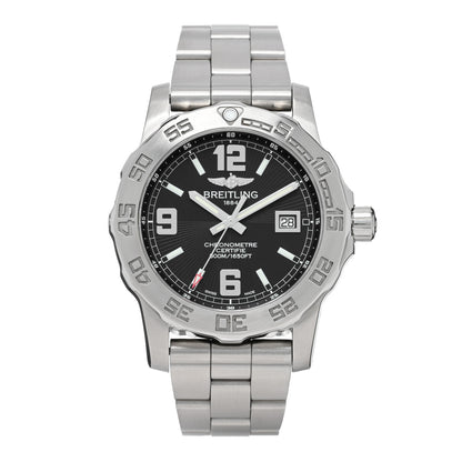 Breitling Stainless Steel 44mm Colt Ocean Chronometer Quartz Watch Black A74387 1 of 5