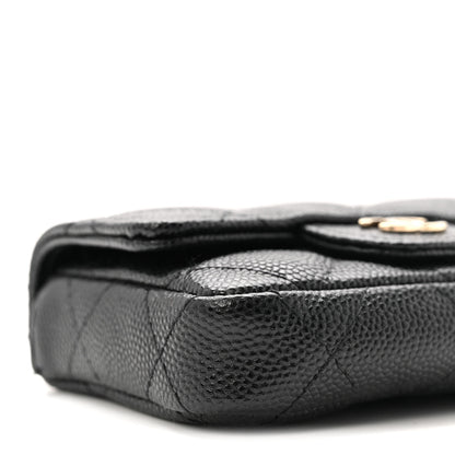 Chanel Caviar Quilted Mini Chain Belt Bag Black 10 of 12