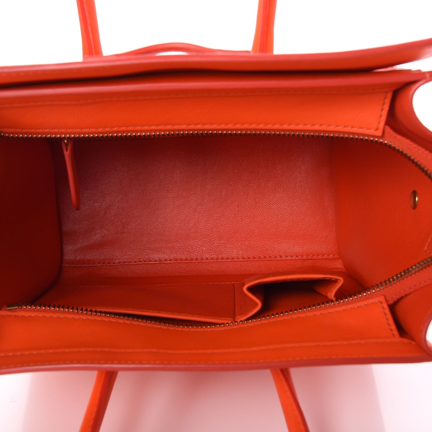 Smooth Calfskin Micro Luggage Fluo Orange