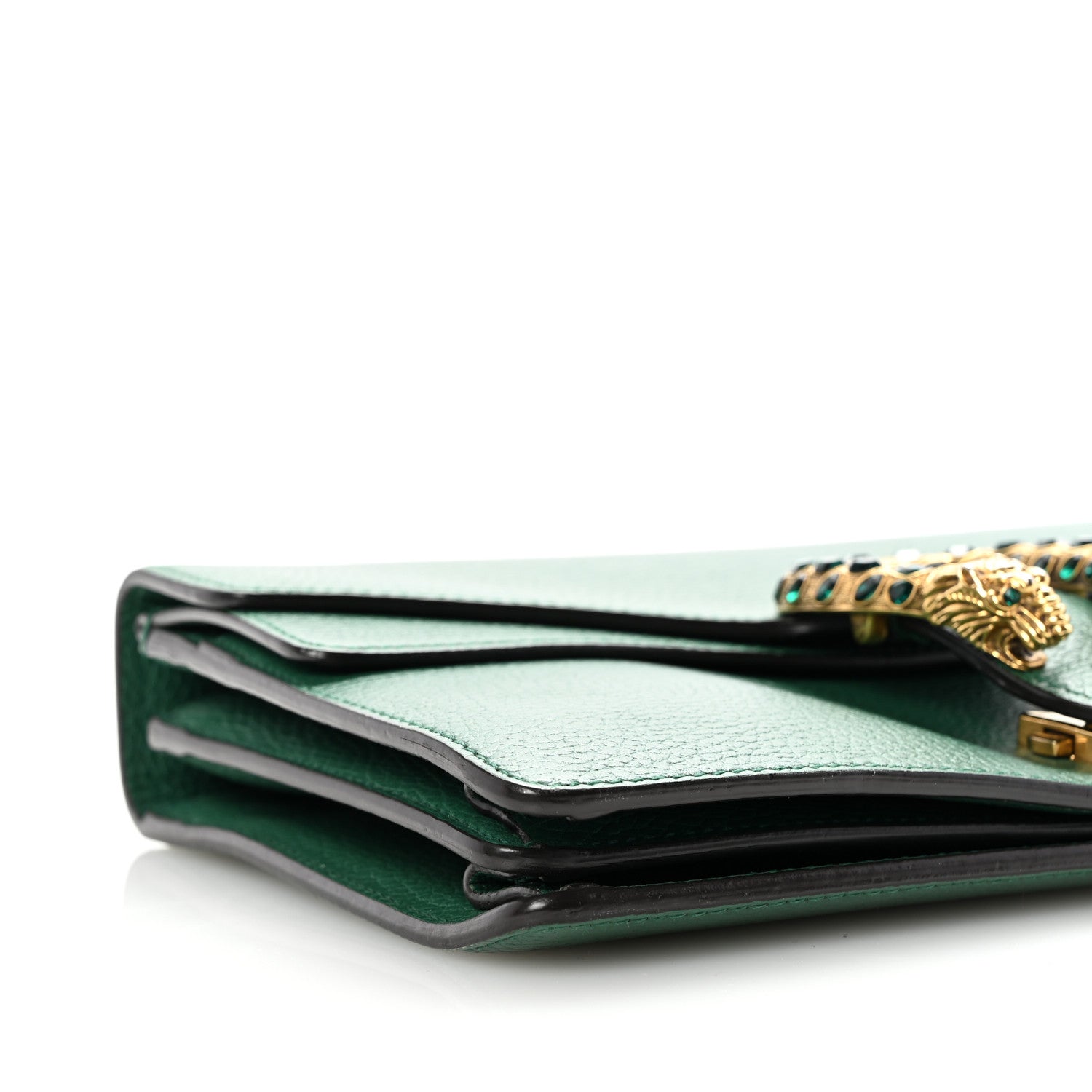 Gucci Pebbled Calfskin Small Dionysus Shoulder Bag Emerald 11 of 14