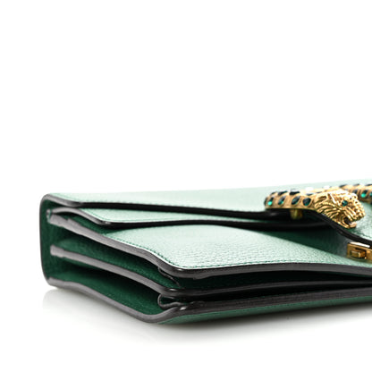 Gucci Pebbled Calfskin Small Dionysus Shoulder Bag Emerald 11 of 14