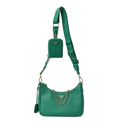 Prada Saffiano Lux Re-Edition 2005 Shoulder Bag Mango 1 of 10