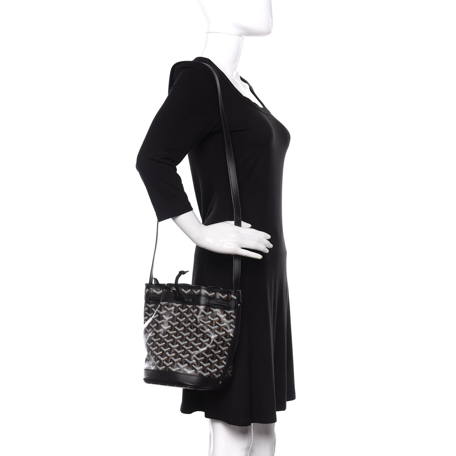Goyard Goyardine Petit Flot Bucket Bag PM Black 2 of 8
